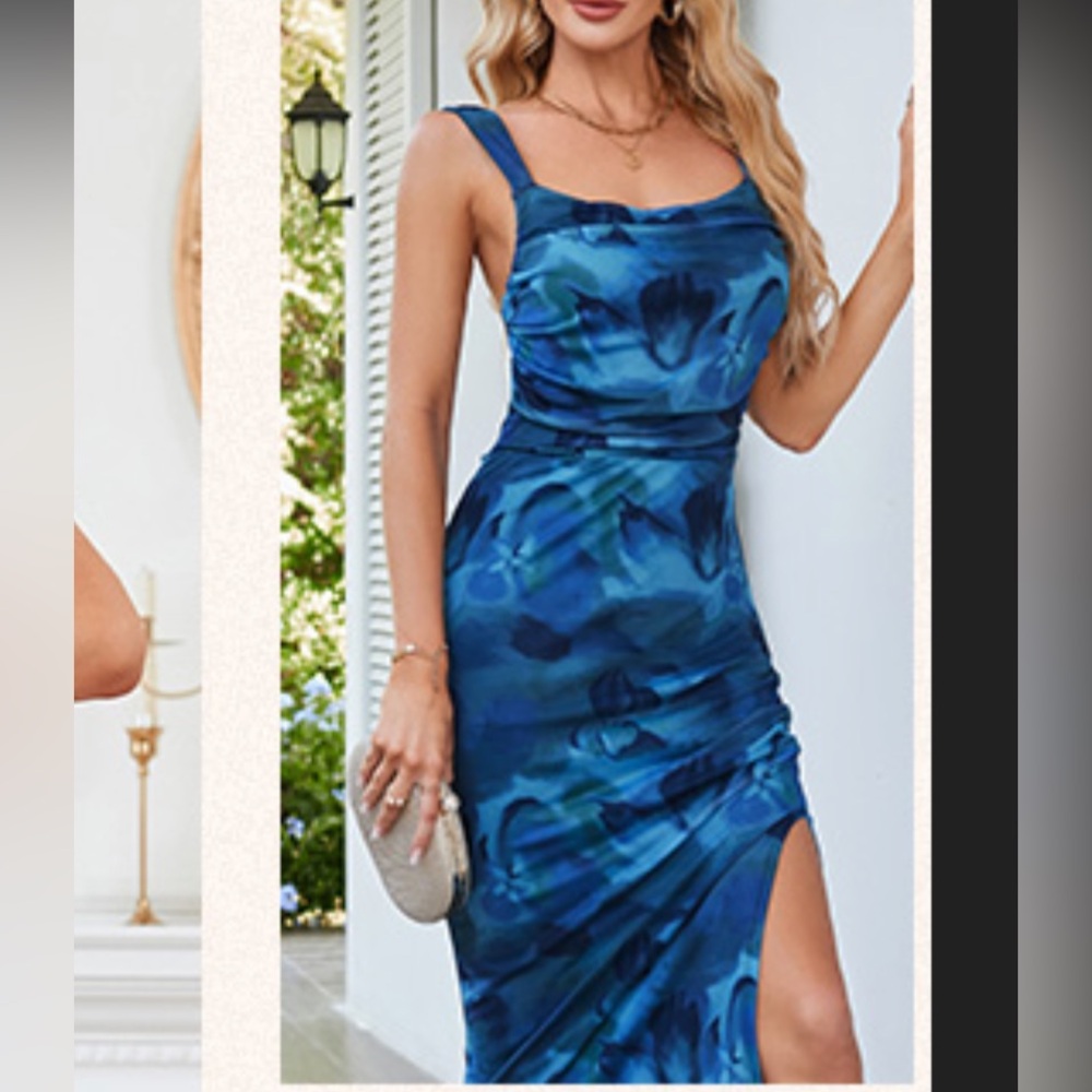 NWT- Bodycon dress  with slit